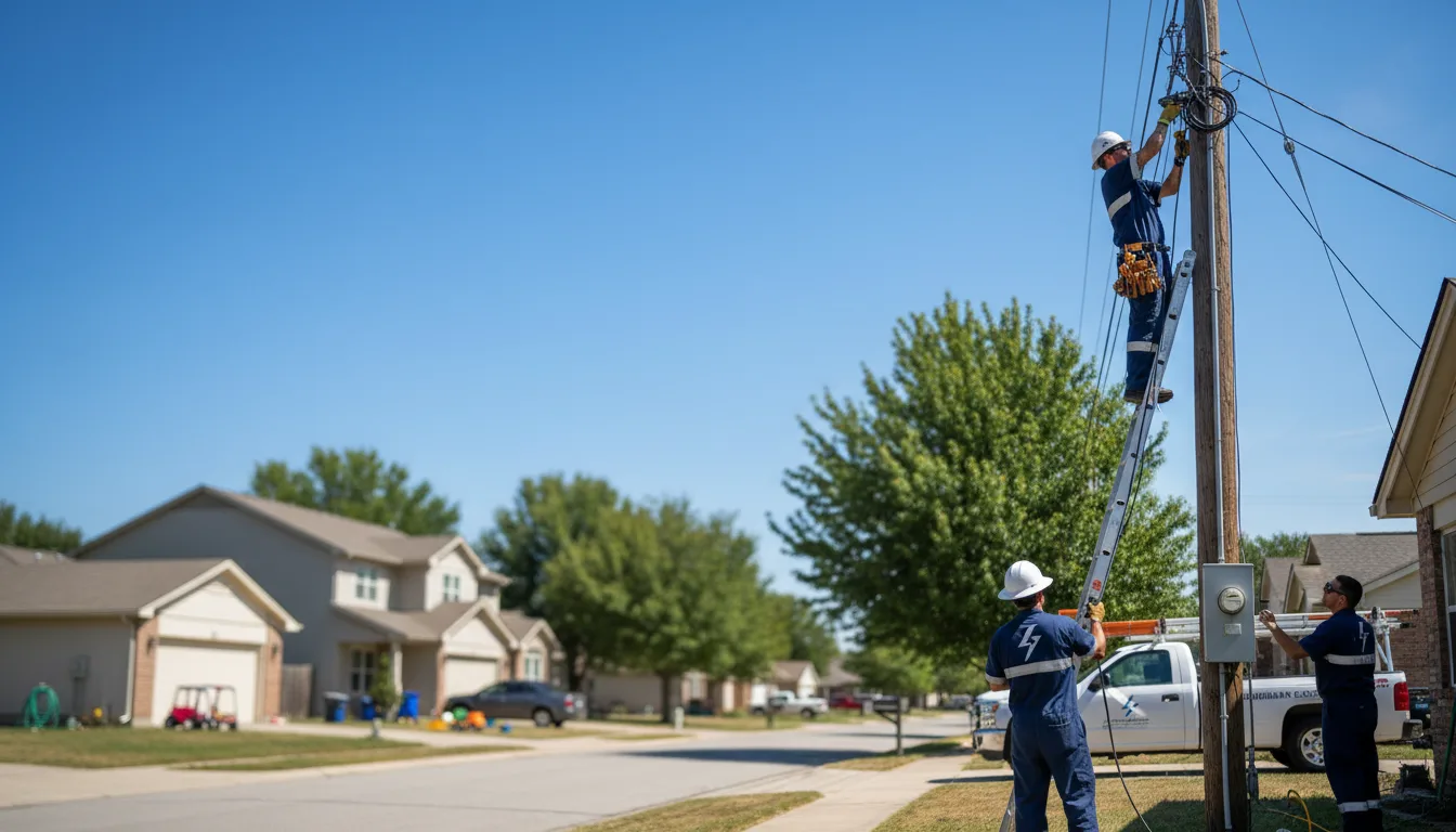 Residential electrician providing installation services in Copan, OK